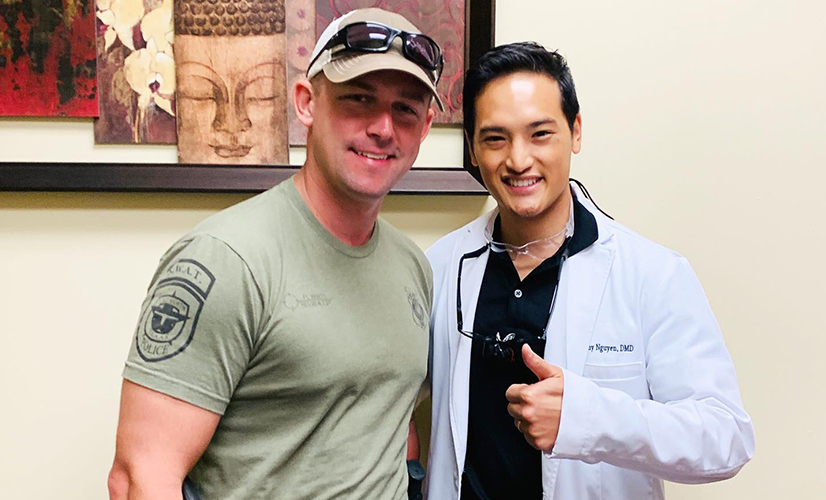 Dr. Nguyen and Military service man